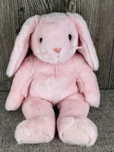 Ty Beanie Baby 8” Hoppity Bunny Rabbit Pink Bean Plush Stuffed Animal Vtg. 2001 - £14.87 GBP