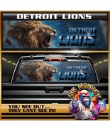 Detroit Lions Roaring Pride Truck Back Window Glass Graphics Wrap - £43.55 GBP+