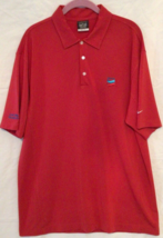 Nike Golf Chevron Gas Oil Red Employee Collar Polo Shirt XL Lost Hills C... - £22.70 GBP