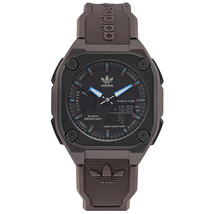 Adidas Men&#39;s Originals Street City Tech One Black Dial Watch - AOST22546 - £81.75 GBP