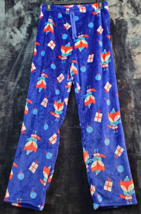 Holiday Pajama Pants Womens Size XL Blue Geo Print Polyester Casual Draw... - $8.48