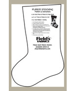 Fleece Stocking Christmas Stockings Pattern for Fleece Sewing Pattern - £3.10 GBP