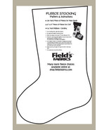 Fleece Stocking Christmas Stockings Pattern for Fleece Sewing Pattern - $3.97