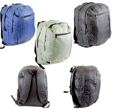 School Backpacks Book Bags Hiking Bag Blue Green Camping Day-Tripping Zipper Zip - £9.50 GBP
