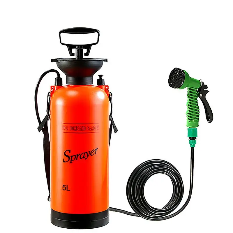 5L/8L Multi-functional Washing Car Tool Portable Outdoor Camping Shower With 7 - £71.64 GBP+