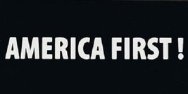 Usa American America First! Decal Vinyl Bumper Sticker 3.75&quot;X7.5&quot; - £8.66 GBP