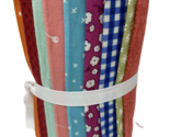 Quilting Fabric Haystack (13) 5" Strips Bundle Bright Multicolored NEW - $23.74