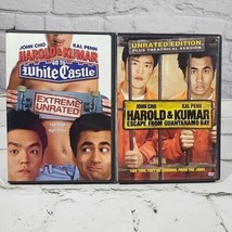 Harold And Kumar Movies DVD Lot Of 2 Comedies White Castle Guantánamo Bay - $9.89