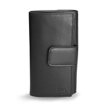 Vegan Wallet Bifold Cardholder Coin Pocket Zip Photo Folding Case Inner Divider - £52.16 GBP