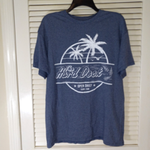 Top Gun Maverick Men T-Shirt L Blue The Hard Deck Bar Palm Trees Graphic... - $12.50