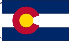 State of Colorado Flag 3x5 ft Poly Flag - £3.90 GBP