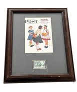Dental Health Postage Stamp Art Framed Dentist Gift - $85.18 CAD