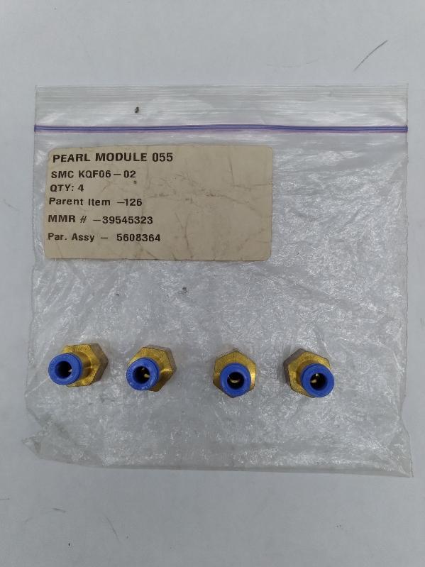 NEW  KQF06-02 Straight Pneumatic Connector Lot of 4 - $12.55