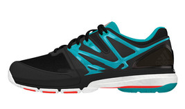 adidas Stabil Boost W Badminton Shoes Unisex Sports Black Blue Green NWT AF4896 - £78.34 GBP