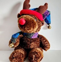 Plushland Reindeer Christmas Beanie Vintage 2000 Collectible Plush 7&quot; PL... - £13.86 GBP