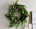 24&quot;  Real Feel Pine, Spruce, and Juniper Wreath by Valerie in - £154.87 GBP