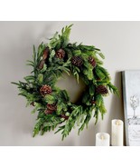 24&quot;  Real Feel Pine, Spruce, and Juniper Wreath by Valerie in - £155.44 GBP