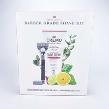 Cremo Barber Grade Shave Kit 1 Tortoise Handle Razor Refill Shave Cream ... - $24.14