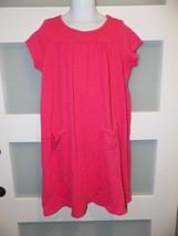 Crewcuts Bright Pink SS Knit Dress W/Pockets Size 8 Girl&#39;s - $329.19 MXN