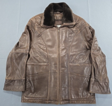 Pelle Studio Wilsons Brown Leather Jacket w/ Removable Lining &amp; Faux Fur... - £52.23 GBP