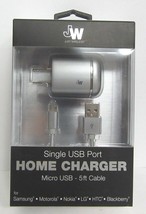 Just Wireless - Wall Charger - Silver 5&#39; micro USB cable - £8.52 GBP