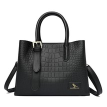 3-layer Designer Women&#39;s Handbags Ladies Stone Grain Casual Shoulder Tote Bags L - £58.98 GBP