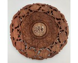 Vintage 14.5in Wooden Carved Floral Leaves Wall Decorative Art or Servin... - $48.10