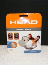 Nip Head Sonic Pro Control 1,25 mm/ 17 G 12 M 40 Ft White Tennis Racket String - $8.99