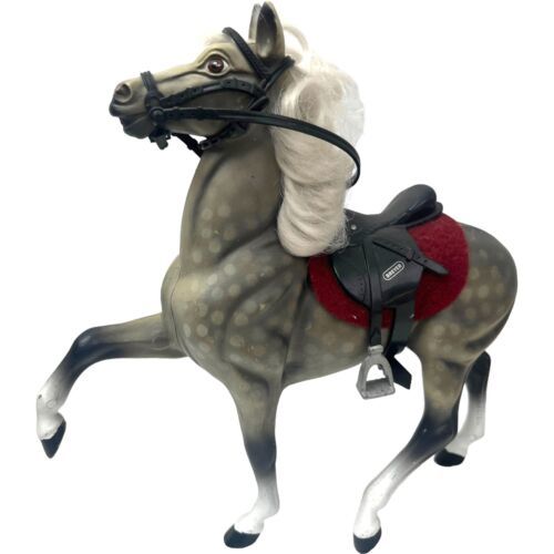 Primary image for Breyer Traditional Horse Toy Prancing Dapple Gray With Saddle U45