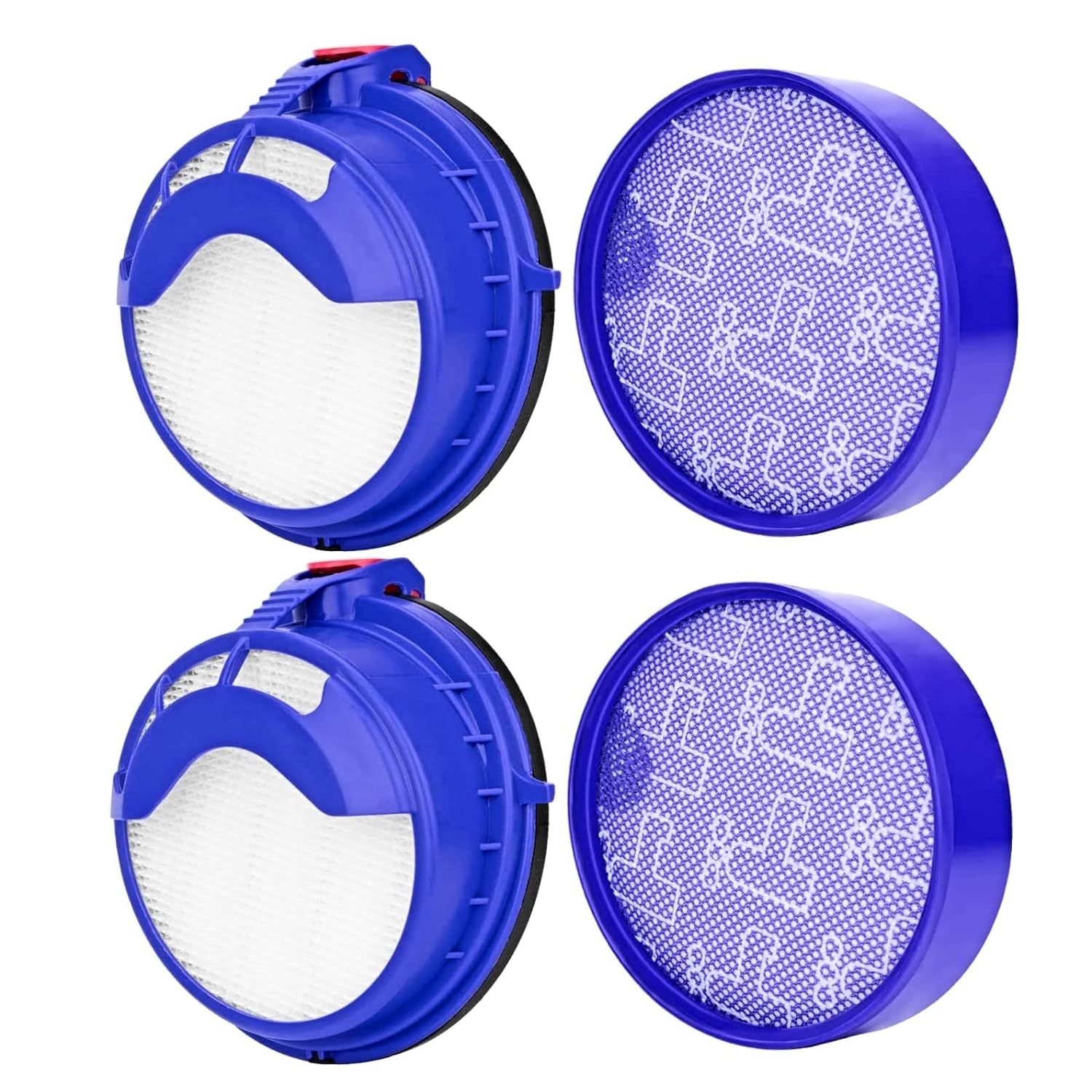 4 Pack Replacement Pre-Motor Filter & Post Motor Hepa Filter For Dyson Dc25 Anim