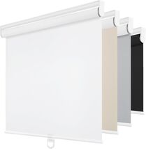 Total Blackout Roller Shade, Cordless 22x72, UV Protection Insulated, White - $42.99