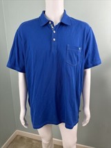 Men&#39;s Tommy Bahama IslandZone Supima Cotton Blue S/S Polo Shirt Sz XL - £31.60 GBP