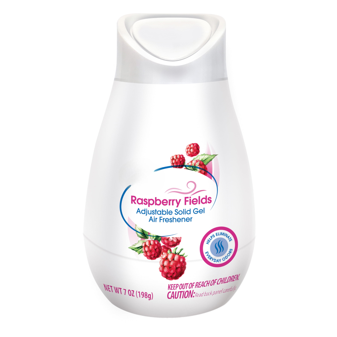  Adjustable Solid Gel Cone Air Freshener – Raspberry Fields, 7 oz - $4.99