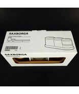Ikea SAXBORGA Jar with Lid and Tray Set of 5 Glass &amp; Cork  403.918.79 New - £34.67 GBP