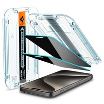Spigen Tempered Glass Screen Protector [GlasTR EZ FIT - Privacy] Designed for iP - $39.99