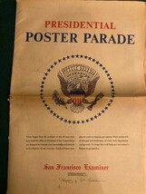 1968 Presidential Poster Parade San Francisco Examiner  Collectible News... - $17.50