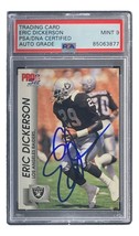 Eric Dickerson Signed 1992 Pro Set #537 Raiders Card Exchange PSA / DNA Mint-... - £75.18 GBP