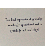 20 Cards &amp; Envelopes Your kind expression sympathy thank you gratitude - $418.54 MXN