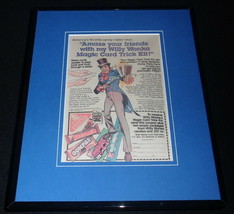 1981 Willy Wonka&#39;s Candy / Magic Framed 11x14 ORIGINAL Vintage Advertise... - $34.64