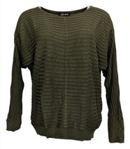 Global Chic By Iman Scoop Neck Pullover Sweater (Woodland Green, Xs) 724078 - $12.86