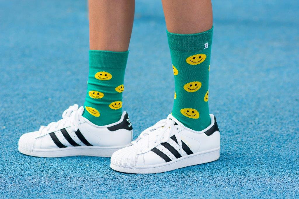 Smile Green Socks - $8.40