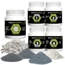 Polly Plastics Rock Tumbler Grit And Polish Refill &amp; Ceramic Tumbling Filler - £34.72 GBP