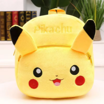 Pokemon Pikachu Poke Ball Plush Backpack Kids Cartoon Plush Stuffed New - $16.82