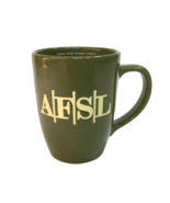 Green Ceramic Coffee Mug Cup Green AFSL Azrael Franz Schwab Lipowitz Mad... - $34.03 CAD