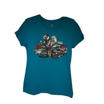 TeeFury Transformers Movie Blue Graphic Novelty T-Shirt 2XL Cotton Stret... - $9.89