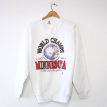 Vintage Minnesota Twins Baseball World Series Champions 1991 Sweatshirt XL - $65.79