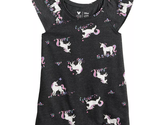NEW Toddler Girls Unicorn Flutter Sleeve Top size 2T black tank top shirt - £5.54 GBP
