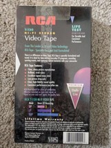 RCA Blank Media Videotape VHS Tape T-120 Hi-Fi Stereo 6 Hours New Sealed - £4.69 GBP