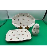 Villeroy &amp; Boch PETITE FLEUR 2 x Small Trays &amp; Shaker lot (3 pieces total) - $129.99