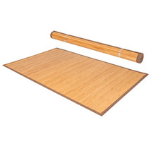 5&#39; X 8&#39; Bamboo Area Rug Floor Carpet Natural Bamboo Wood Indoor - £111.36 GBP